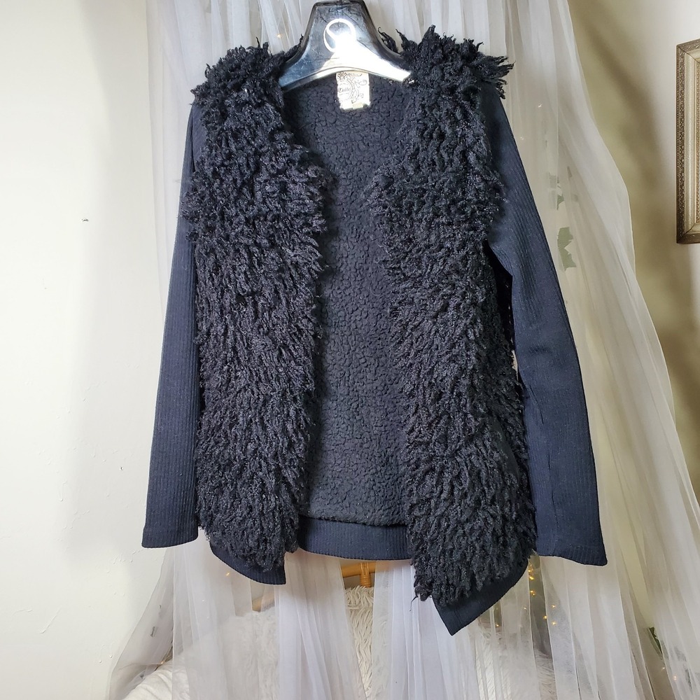 Tulle Anthropologie Penny Lane Open Cardigan Coastal Grandmother‎ Eyelash Size S